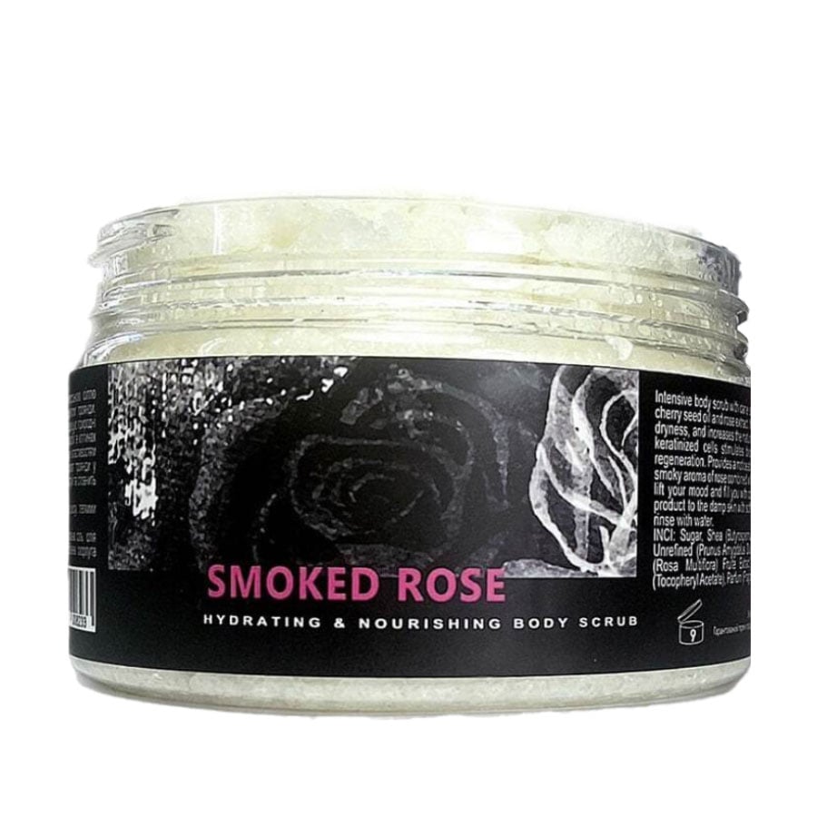 Зволожувальний та живильний скраб для тіла Chystotil Smoked Rose Hydrating &amp; Nourishing Body Scrub Димна троянда, 250 мл